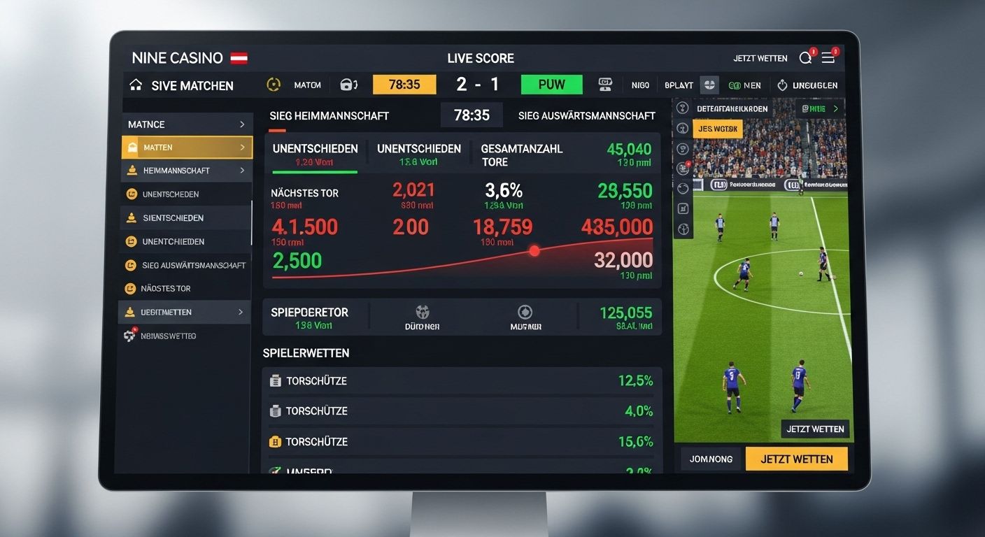 Live-Wettfunktionen betting options